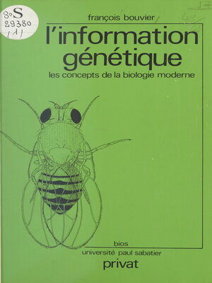 cover image of L'information génétique